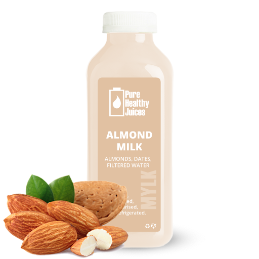 pure healthy almond mylk