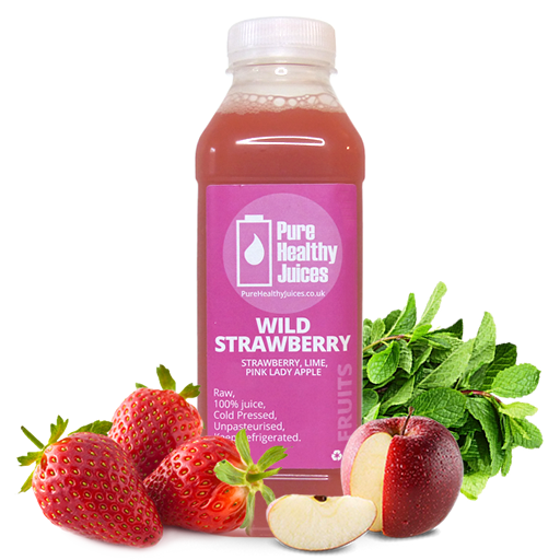 pure healthy Wild Strawberry juices
